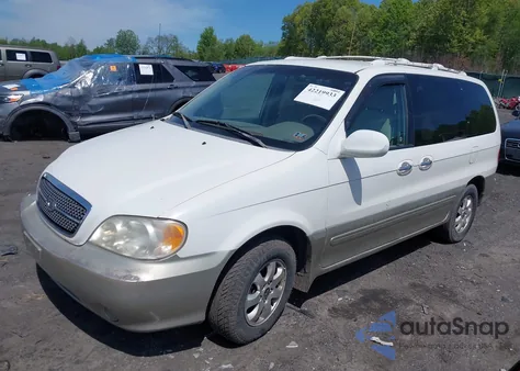 2005 Kia Sedona Ex/Lx из США, поврежденный, VIN KNDUP132656698487